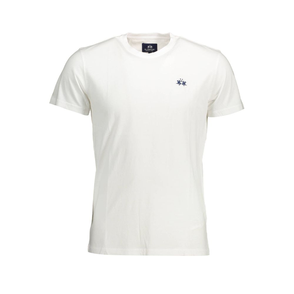 La Martina White Cotton T-Shirt - Classic Comfort Meets Style