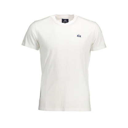 La Martina White Cotton T-Shirt - Classic Comfort Meets Style