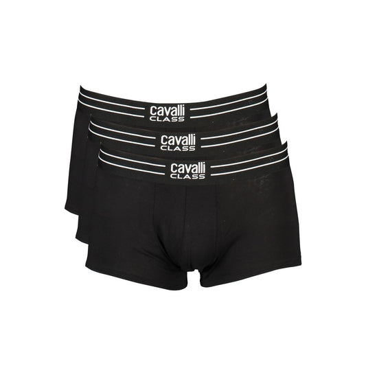 Cavalli Class Black Men's Boxer Tri-Pack
