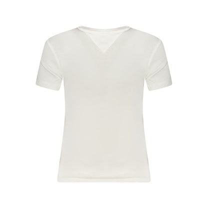 Tommy Hilfiger White Cotton Short Sleeve T-Shirt