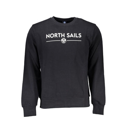North Sails Black Cotton Sweater - Classic Comfort with a Nautical Twist