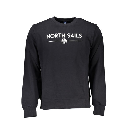 North Sails Black Cotton Sweater - Classic Comfort with a Nautical Twist