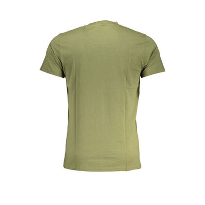 Cavalli Class Green Cotton T-Shirt – Bold Streetwear Statement