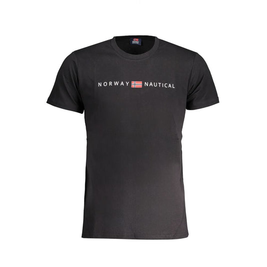 Norway 1963 Black Cotton T-Shirt: Timeless Nordic Simplicity