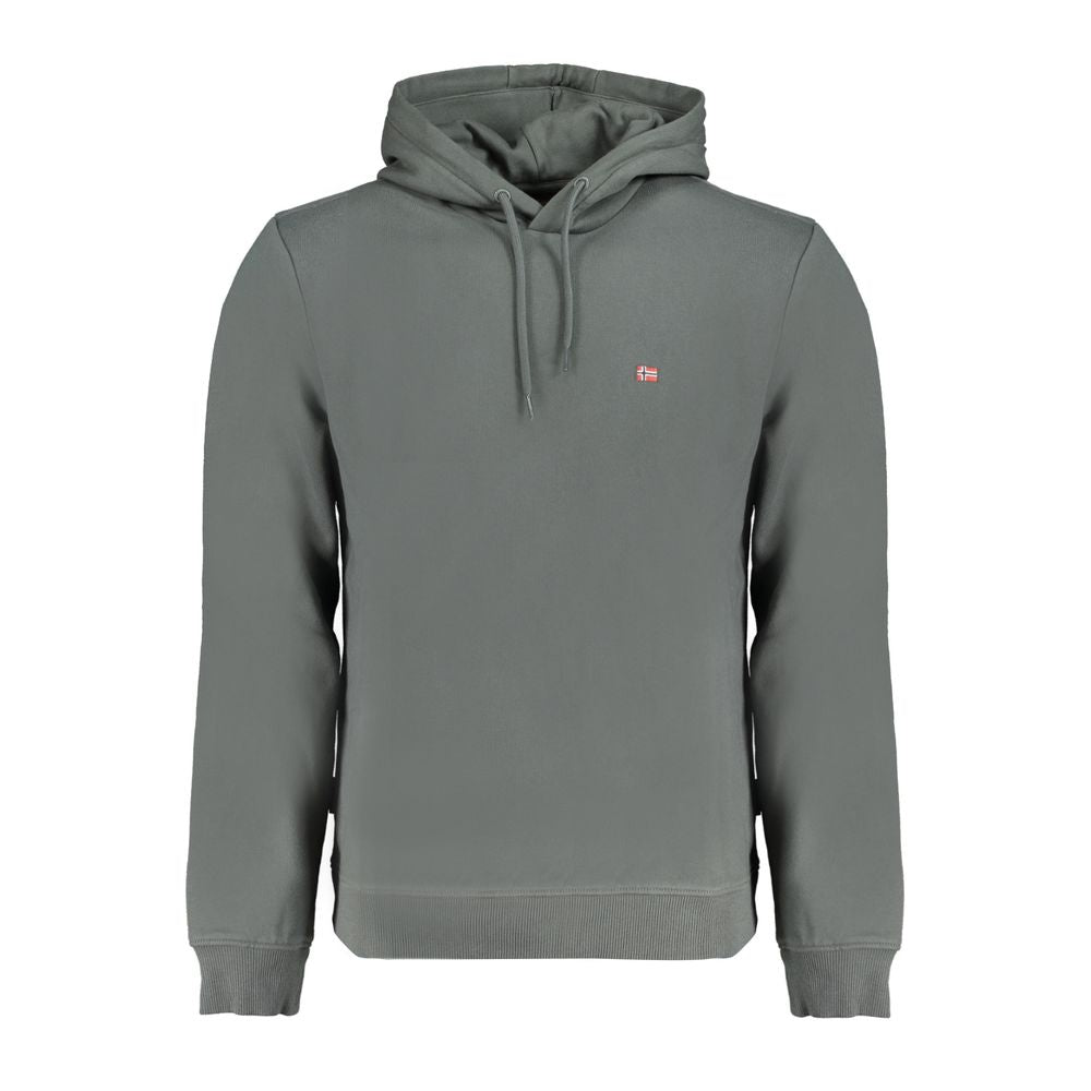 Napapijri Green Cotton Sweater - Long Sleeve Hoodie