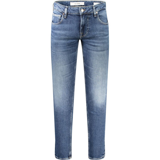 Guess Jeans Blue Cotton Skinny Jeans
