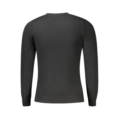 Cavalli Class Black Viscosa Uomo Maglia - Long Sleeved T-Shirt