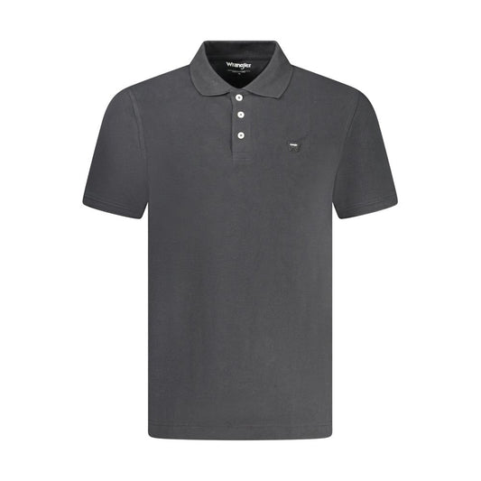 Wrangler Black Cotton Polo Shirt - Stylish Casual Essential