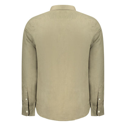 Timberland Green Cotton Long Sleeved Shirt