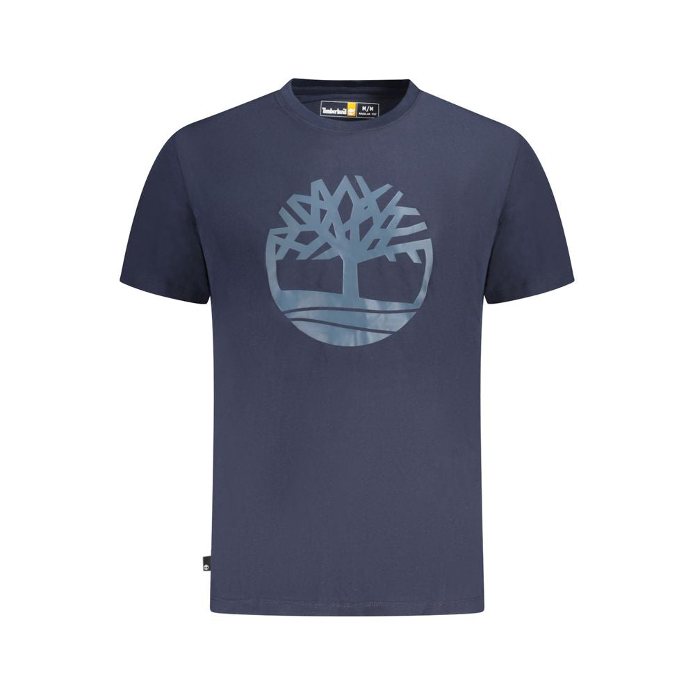 Timberland Blue Cotton T-Shirt - Classic Comfort