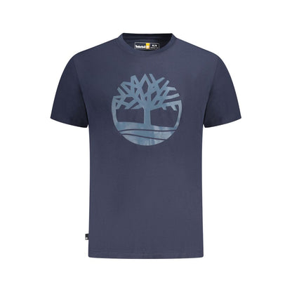 Timberland Blue Cotton T-Shirt - Classic Comfort