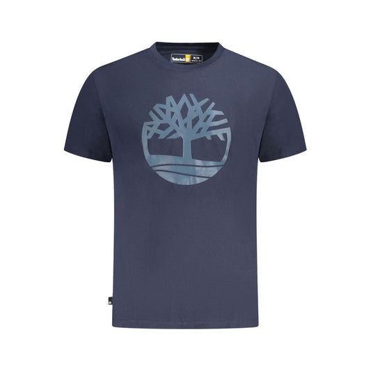 Timberland Blue Cotton T-Shirt - Classic Comfort