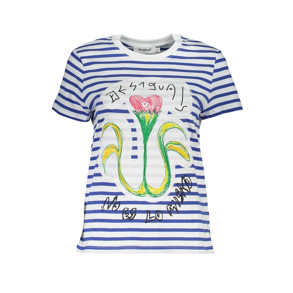 Desigual Blue Cotton Women Top