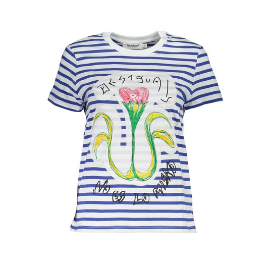 Desigual Blue Cotton Women Top