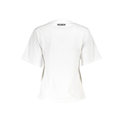 Cavalli Class White Cotton T-Shirt - Stylish Comfort for Every Occasion