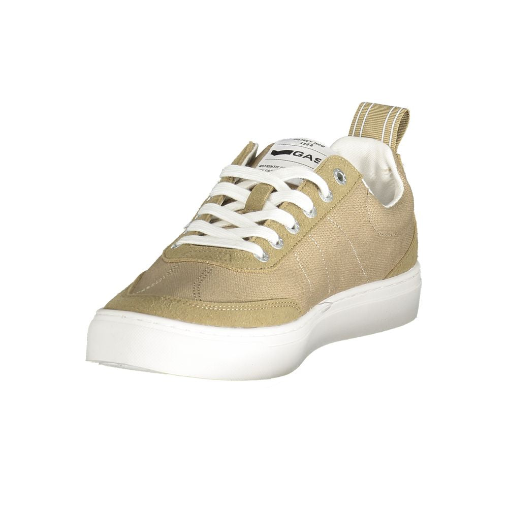 Gas Beige Polyester Men Sneaker - Hancock Low Mix