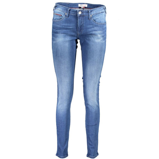 Tommy Hilfiger Blue Cotton Women Jeans - Sylvia Super Skinny