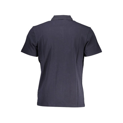 Napapijri Blue Cotton Men Polo Shirt