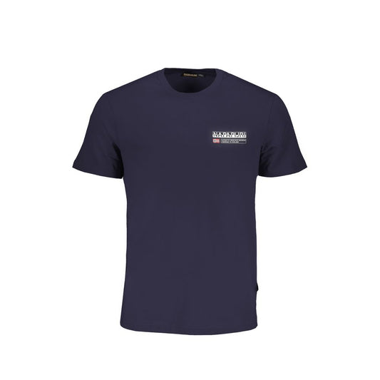 Napapijri Blue Cotton T-Shirt - Stylish and Sustainable