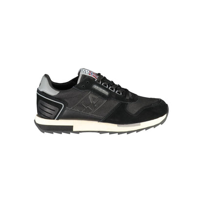 Napapijri Black Contrast Lace Sneakers for Men & Women
