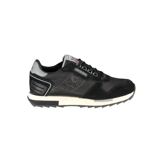 Napapijri Black Contrast Lace Sneakers for Men & Women