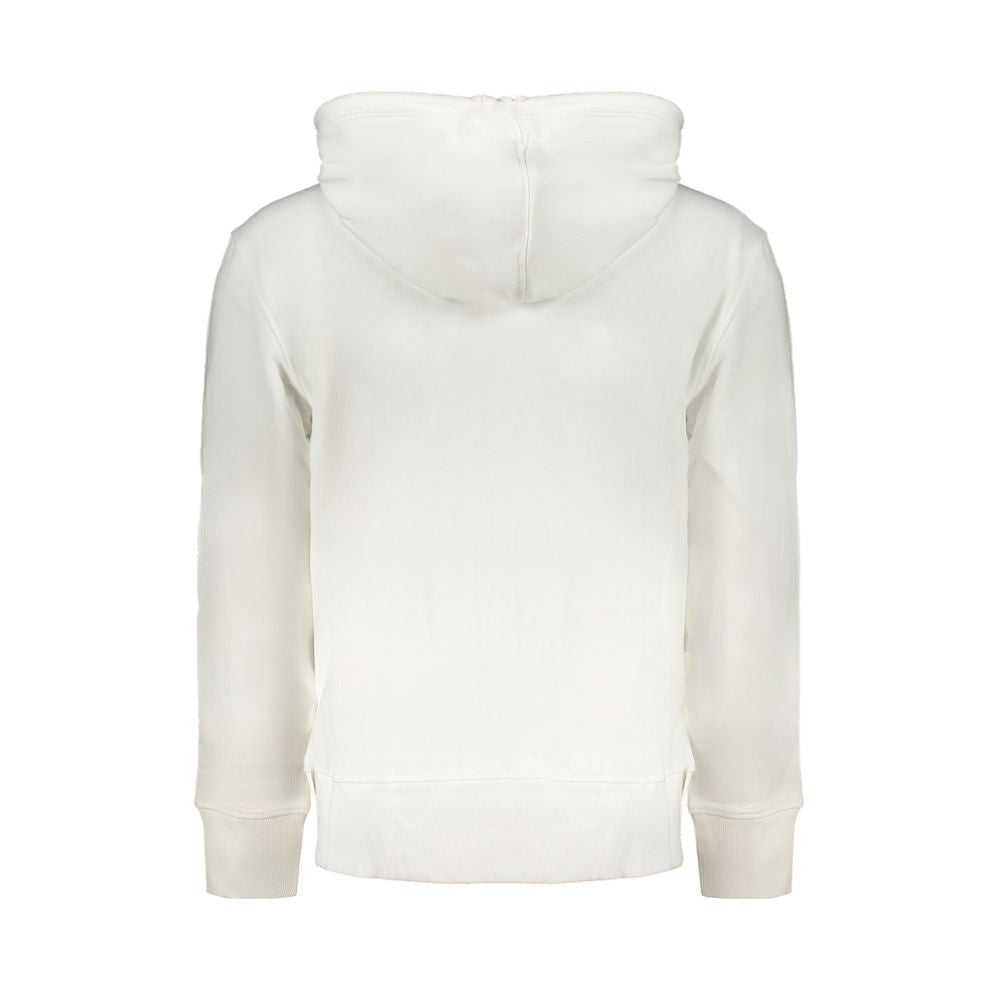 Calvin Klein White Cotton Hoodie Sweatshirt