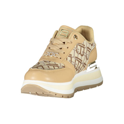 Laura Biagiotti Beige Polyester Women Sneaker