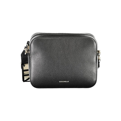 Coccinelle Black Leather Handbag - Italian Elegance Redefined