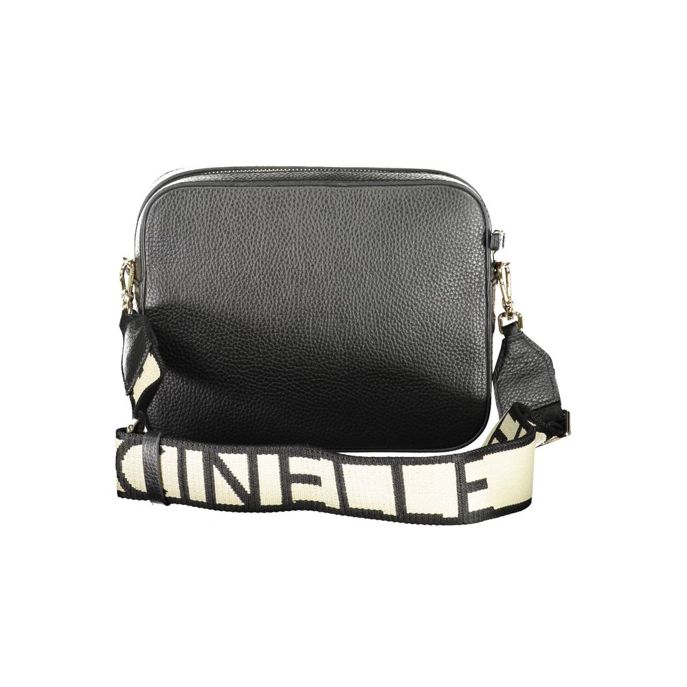 Coccinelle Black Leather Handbag - Italian Elegance Redefined