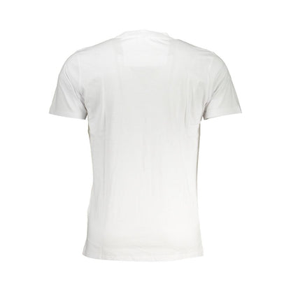 Cavalli Class White Cotton T-Shirt: Bold Expression in Everyday Fashion