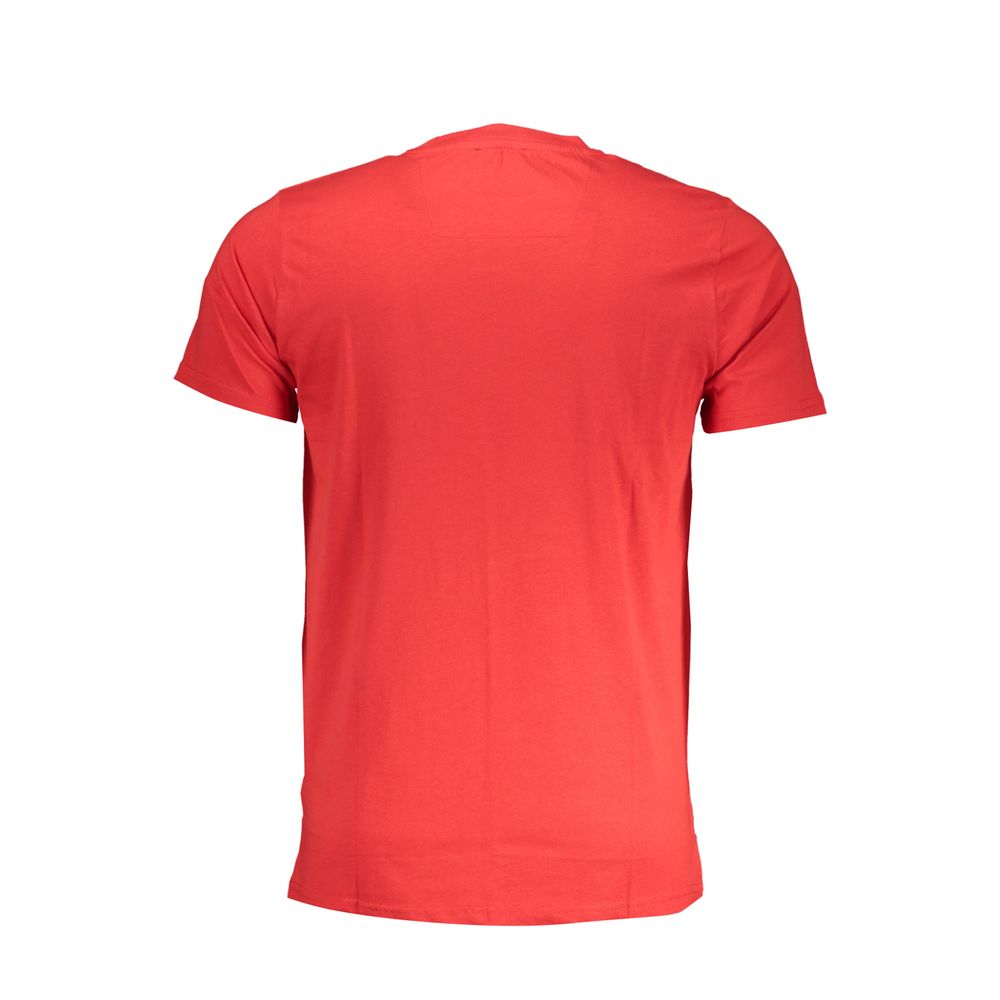 Cavalli Class Red Cotton T-Shirt – Bold Style Redefined