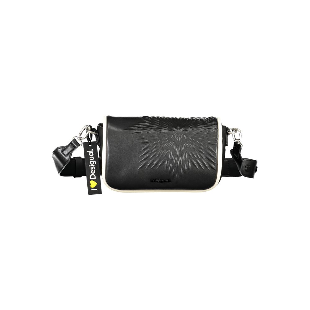 Desigual Black Polyethylene Handbag - Bold and Vibrant Style