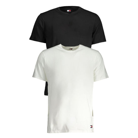 Tommy Hilfiger Black Cotton Underwear Bi-Pack T-Shirt