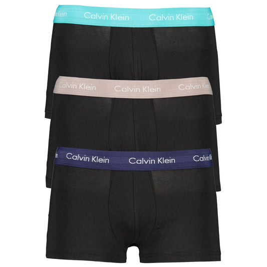 Calvin Klein Black Cotton Boxer Parts Tri-Pack