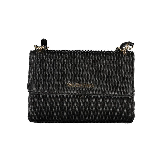 Mario Valentino Black Polyethylene Handbag with Chain Strap