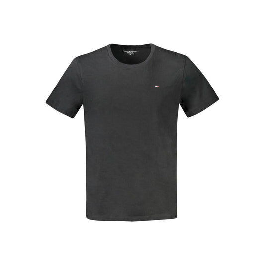 Tommy Hilfiger Black Cotton Men T-Shirt