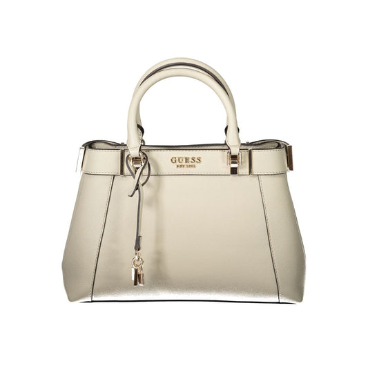 Guess Jeans Beige Handbag with Adjustable Strap