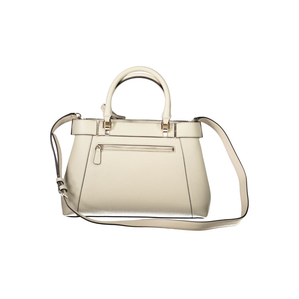 Guess Jeans Beige Handbag with Adjustable Strap