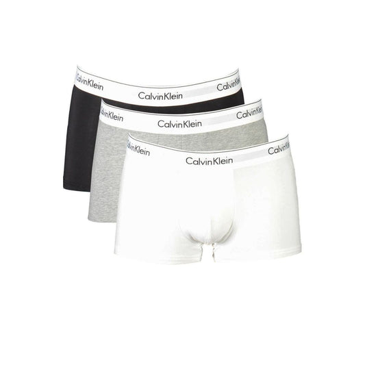 Calvin Klein Brown Cotton Men Boxer Tri-Pack
