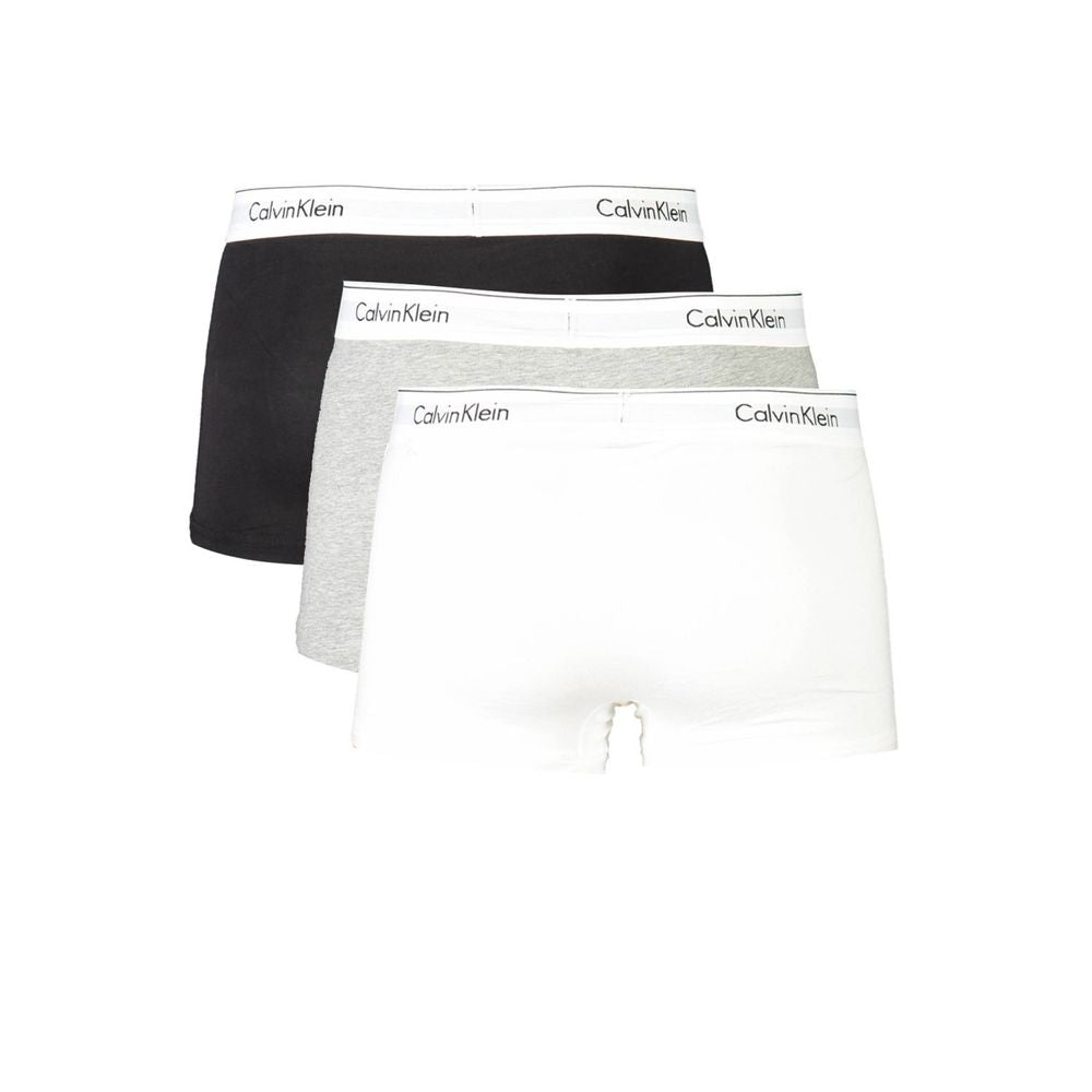 Calvin Klein Brown Cotton Men Boxer Tri-Pack