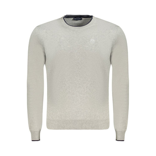 North Sails Grey Cotton Men Sweater