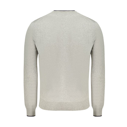 North Sails Grey Cotton Men Sweater