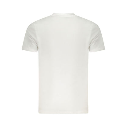 Cavalli Class Bianco Cotton Men T-Shirt
