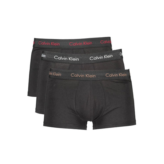 Calvin Klein Black Cotton Men's Boxer Briefs Tri-Pack