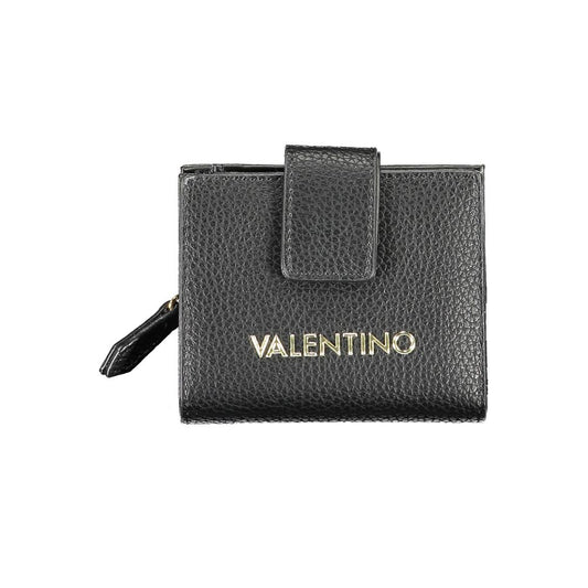 Mario Valentino Black Faux Leather Wallet for Women