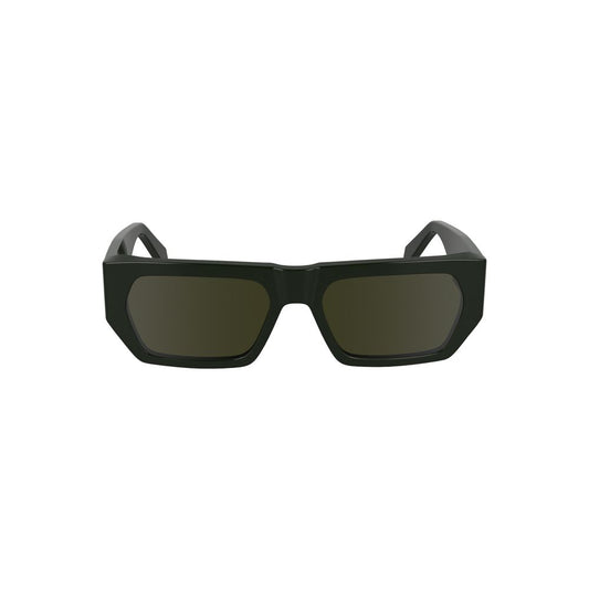 Calvin Klein Green Haircalf Men Sunglasses – Stylish & Sustainable