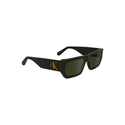 Calvin Klein Green Haircalf Men Sunglasses – Stylish & Sustainable