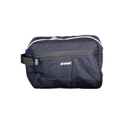 K-WAY Blue Polyester Leather Beauty Case