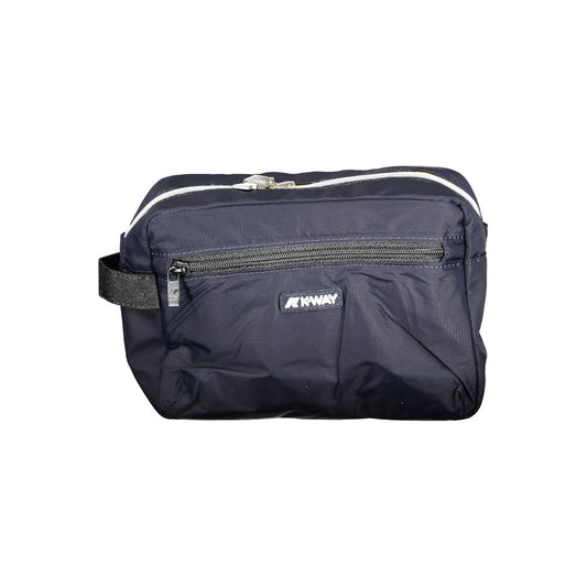 K-WAY Blue Polyester Leather Beauty Case