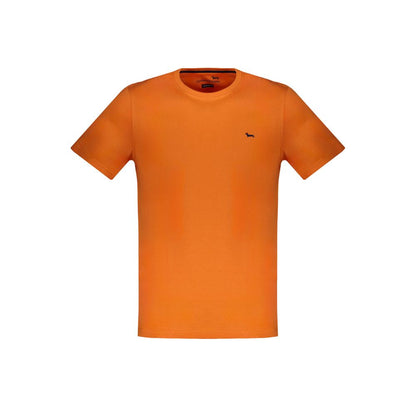 Harmont & Blaine Orange Cotton T-Shirt for Stylish Comfort